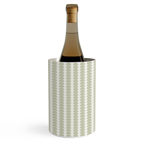 Colour Poems Maude Pattern Natural Green Wine Chiller