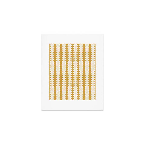 Colour Poems Maude Pattern Ochre Yellow Art Print