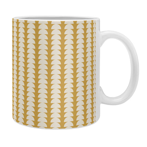 Colour Poems Maude Pattern Ochre Yellow Coffee Mug