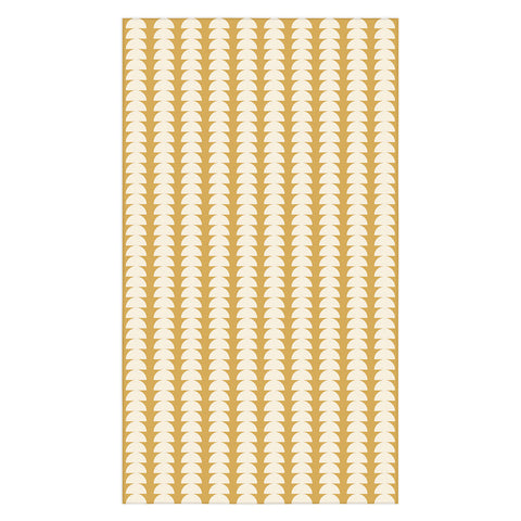 Colour Poems Maude Pattern Ochre Yellow Tablecloth