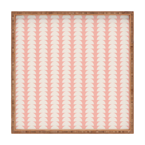 Colour Poems Maude Pattern Pink Square Tray