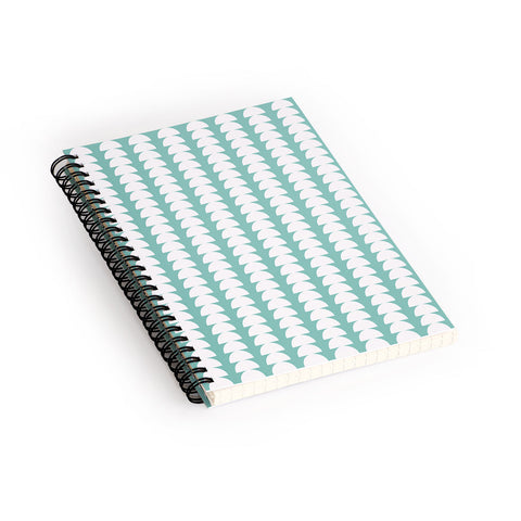 Colour Poems Maude Pattern Seafoam Spiral Notebook
