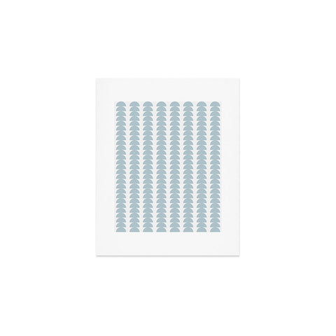 Colour Poems Maude Pattern Sky Blue Art Print