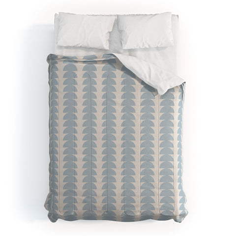 Colour Poems Maude Pattern Sky Blue Comforter