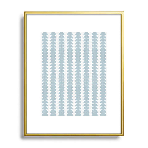 Colour Poems Maude Pattern Sky Blue Metal Framed Art Print
