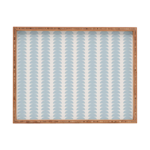 Colour Poems Maude Pattern Sky Blue Rectangular Tray