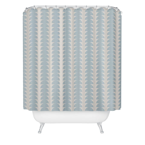 Colour Poems Maude Pattern Sky Blue Shower Curtain