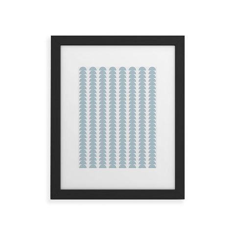 Colour Poems Maude Pattern Sky Blue Framed Art Print