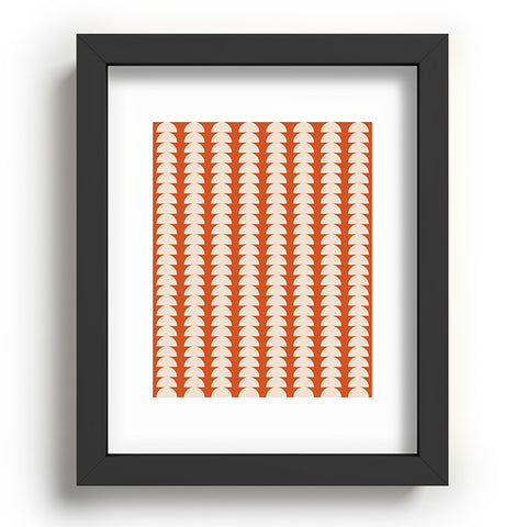 Colour Poems Maude Pattern Vintage Orange Recessed Framing Rectangle