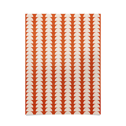 Colour Poems Maude Pattern Vintage Orange Poster