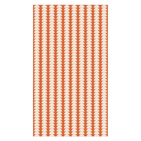 Colour Poems Maude Pattern Vintage Orange Tablecloth