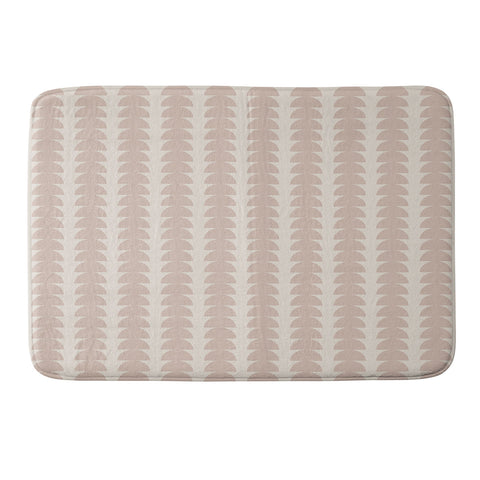 Colour Poems Maude Pattern Warm Neutral Memory Foam Bath Mat