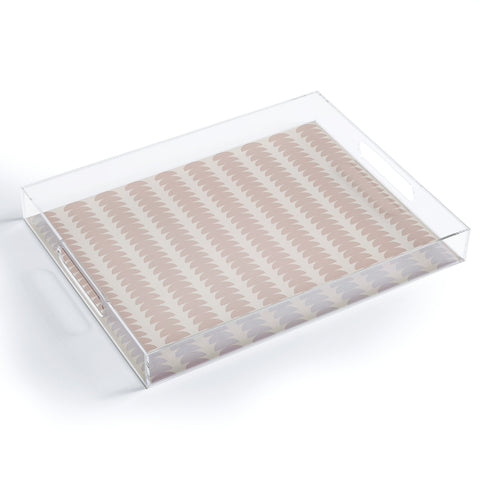 Colour Poems Maude Pattern Warm Neutral Acrylic Tray
