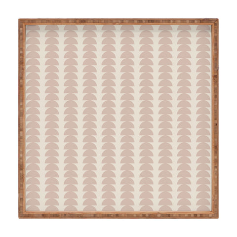 Colour Poems Maude Pattern Warm Neutral Square Tray