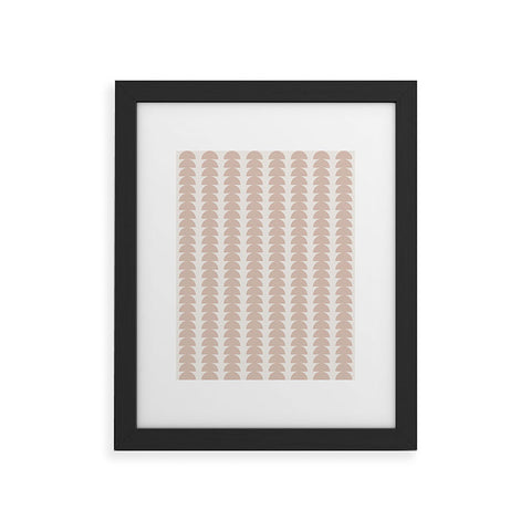 Colour Poems Maude Pattern Warm Neutral Framed Art Print