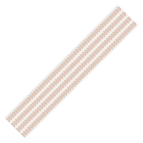 Colour Poems Maude Pattern Warm Neutral Table Runner