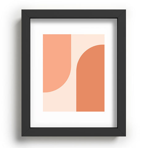 Colour Poems Minimal Arches Peach Fuzz Recessed Framing Rectangle