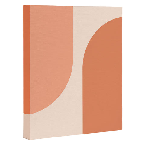 Colour Poems Minimal Arches Peach Fuzz Art Canvas