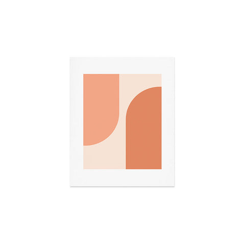 Colour Poems Minimal Arches Peach Fuzz Art Print