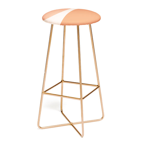 Colour Poems Minimal Arches Peach Fuzz Bar Stool