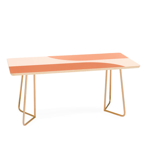Colour Poems Minimal Arches Peach Fuzz Coffee Table