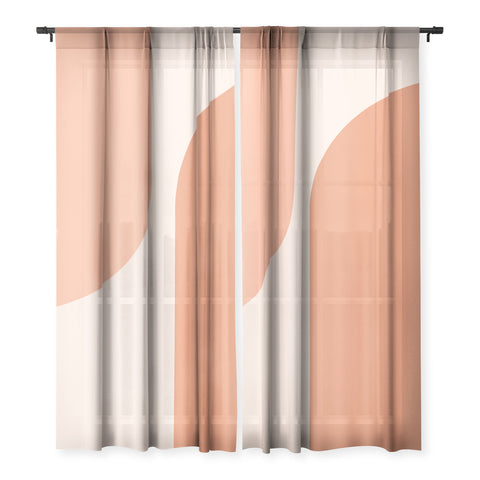 Colour Poems Minimal Arches Peach Fuzz Sheer Non Repeat