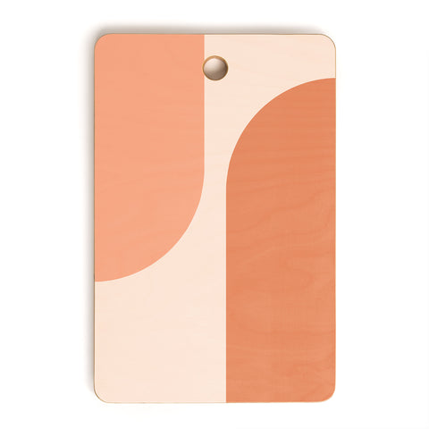 Colour Poems Minimal Arches Peach Fuzz Cutting Board Rectangle