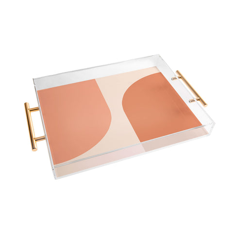 Colour Poems Minimal Arches Peach Fuzz Acrylic Tray
