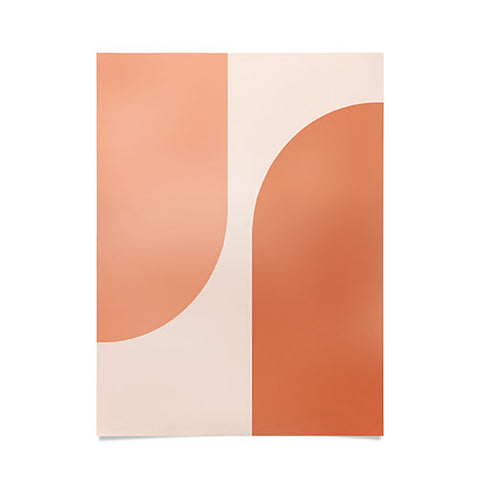 Colour Poems Minimal Arches Peach Fuzz Poster