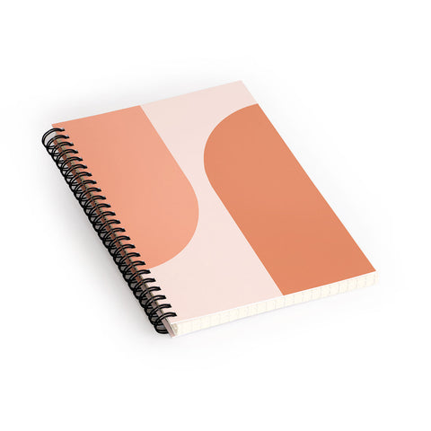 Colour Poems Minimal Arches Peach Fuzz Spiral Notebook