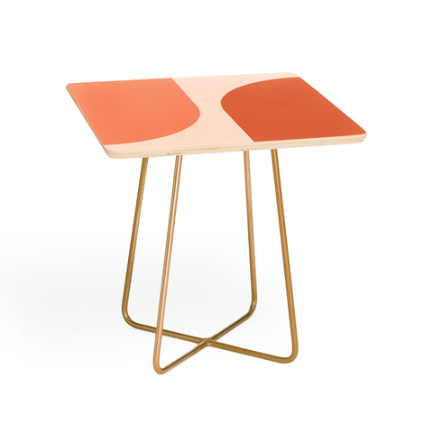 Colour Poems Minimal Arches Peach Fuzz Side Table