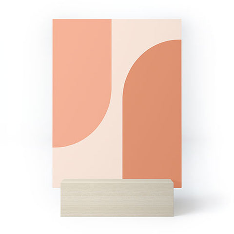 Colour Poems Minimal Arches Peach Fuzz Mini Art Print