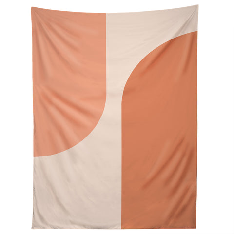 Colour Poems Minimal Arches Peach Fuzz Tapestry