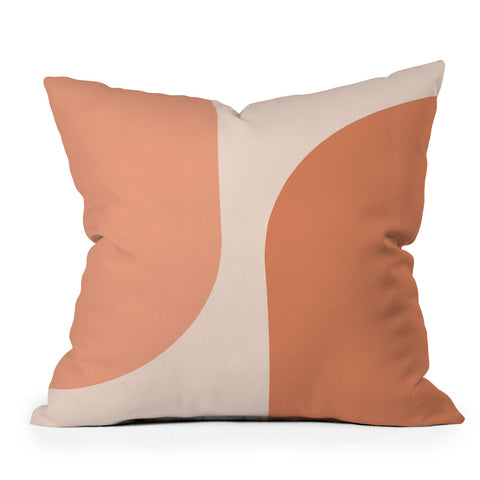 Colour Poems Minimal Arches Peach Fuzz Outdoor Throw Pillow