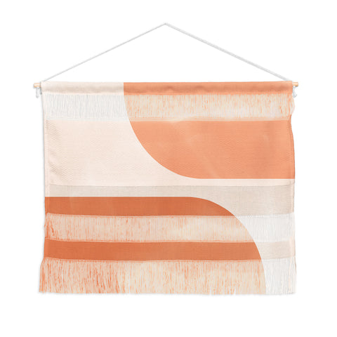 Colour Poems Minimal Arches Peach Fuzz Wall Hanging Landscape
