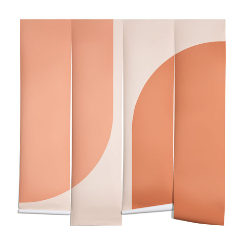 Colour Poems Minimal Arches Peach Fuzz Wall Mural
