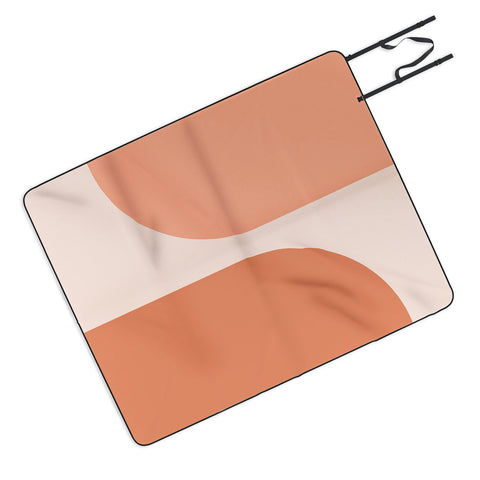 Colour Poems Minimal Arches Peach Fuzz Picnic Blanket