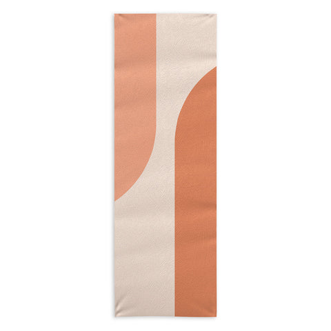 Colour Poems Minimal Arches Peach Fuzz Yoga Towel