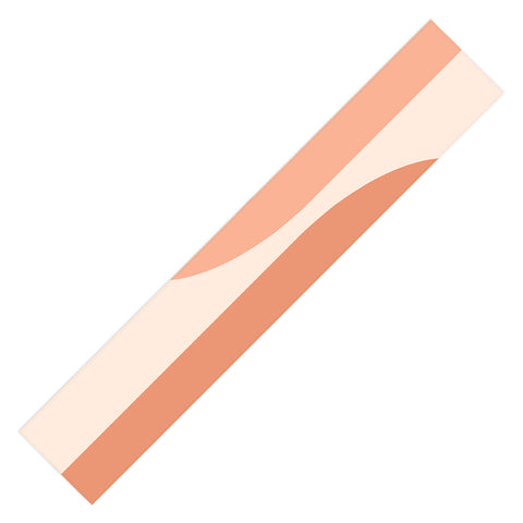 Colour Poems Minimal Arches Peach Fuzz Table Runner