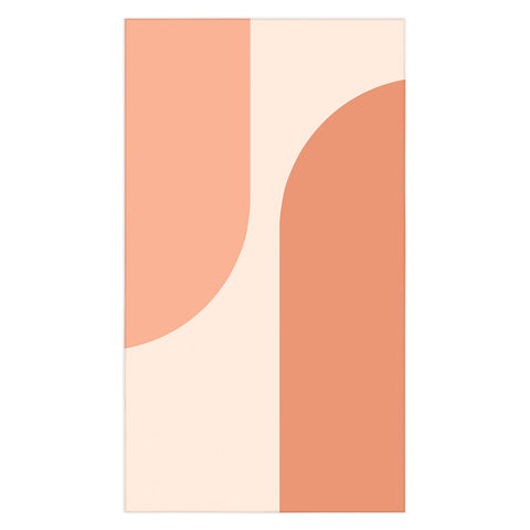 Colour Poems Minimal Arches Peach Fuzz Tablecloth