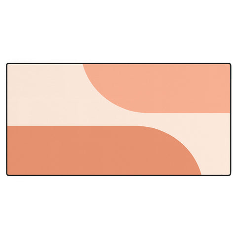 Colour Poems Minimal Arches Peach Fuzz Desk Mat