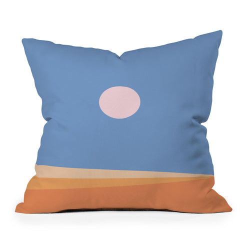 Colour Poems Minimal Horizon IV Outdoor Throw Pillow