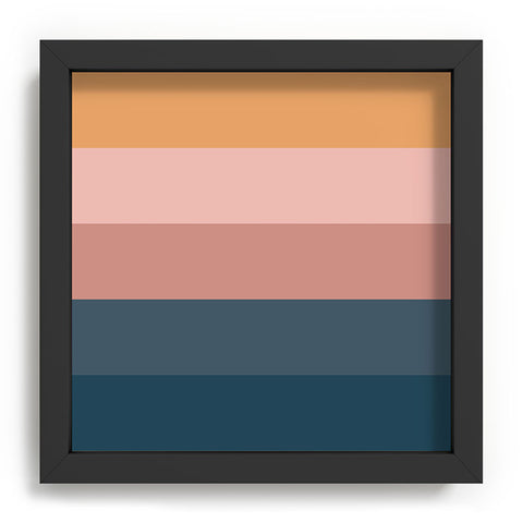 Colour Poems Minimal Retro Stripes Recessed Framing Square