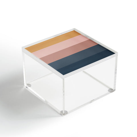 Colour Poems Minimal Retro Stripes Acrylic Box