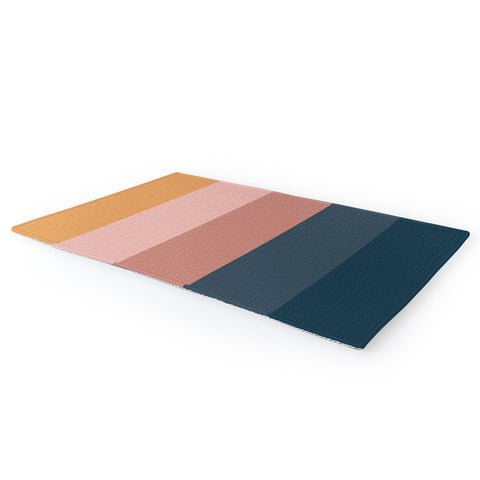 Colour Poems Minimal Retro Stripes Area Rug