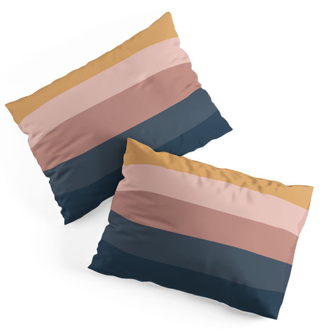 Colour Poems Minimal Retro Stripes Pillow Shams