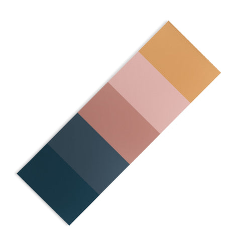 Colour Poems Minimal Retro Stripes Yoga Mat