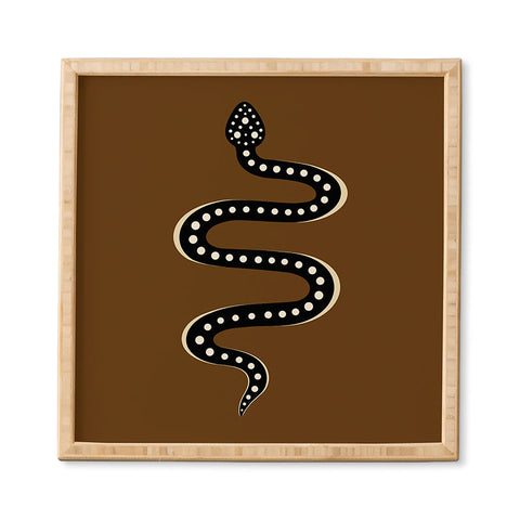 Colour Poems Minimal Snake XXXI Framed Wall Art