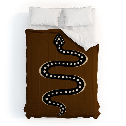 Colour Poems Minimal Snake XXXI Comforter