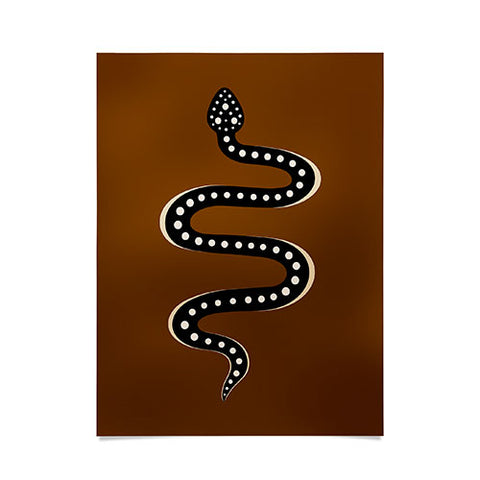 Colour Poems Minimal Snake XXXI Poster